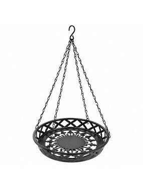 Black Metal Hanging Planter Basket 12 Rustic Farmhouse Boho Indoor Outdoor